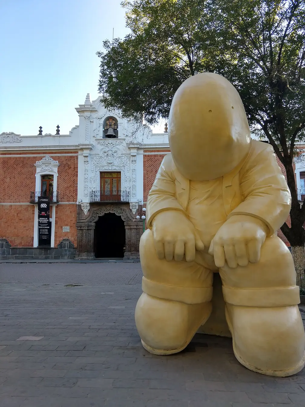 Sculpture of Timos waiting