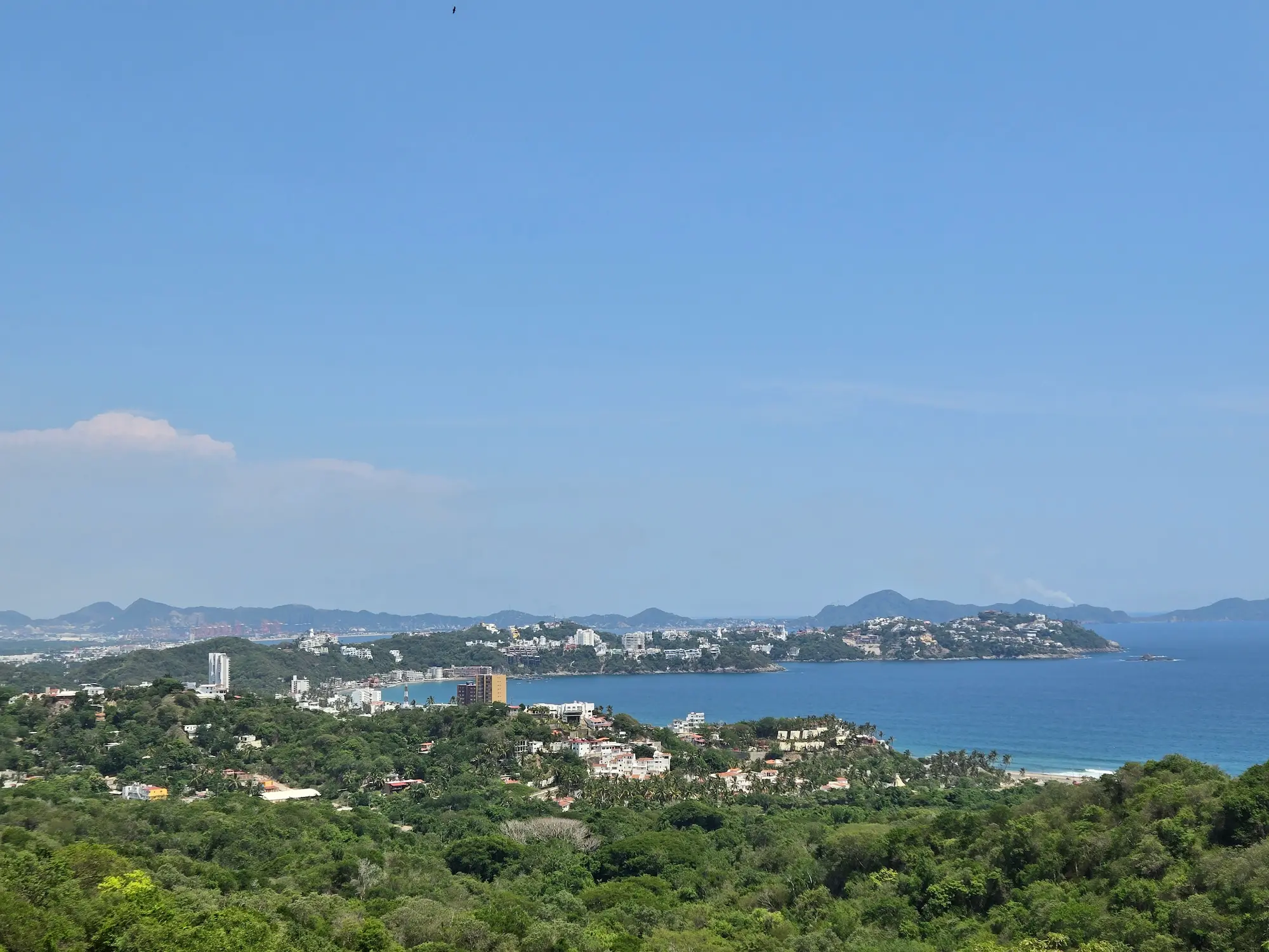 A view of the beach